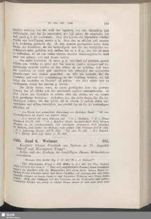 185. 1535, Juni 6. Weimar