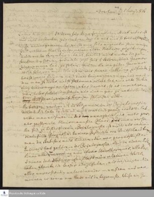 Brief von Henrik Steffens an Christian Keferstein.