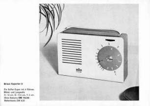 Braun, Radiogeräte für Reise und Heim