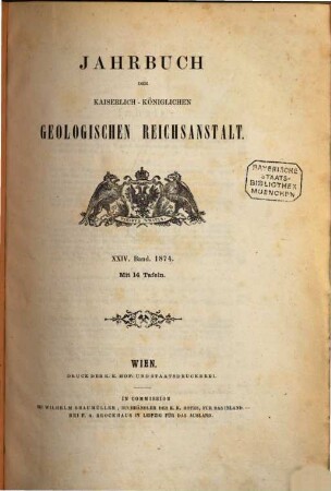Jahrbuch der Geologischen Reichsanstalt. 24, 24. 1874
