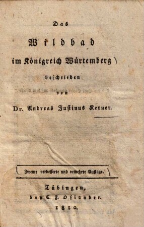 Das Wildbad im Königreich Würtemberg