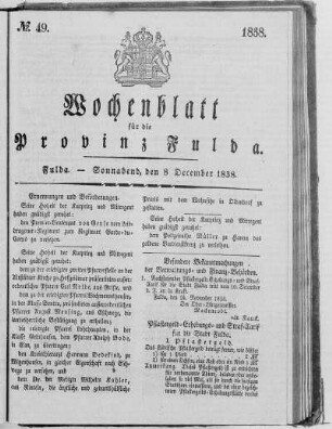 Nr. 49, Ausgabe vom 8. Dezember 1838 [S. 898/899 fehlt]