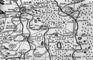 Wittichenau-Maukendorf. Oberlausitzkarte, Schenk, 1759
