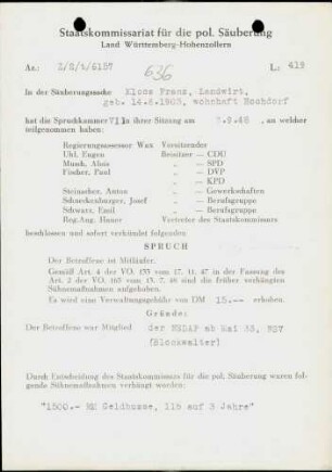 Kloos, Franz