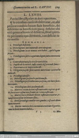 L. LXVIII. Paulus libro singulari de dotis repititione