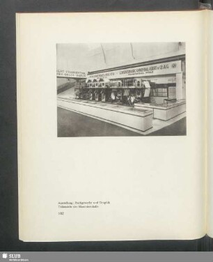 Ausstellung: Buchgewerbe und Graphik. Teilansicht der Maschinenhalle