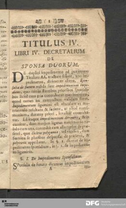 Titulus IV.
