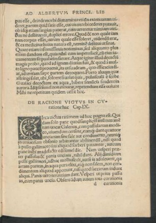 De Racione Victus In Curatione hac Cap. IX.