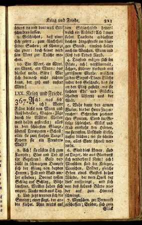 LXX. Krieg und Friede. - LXXIII. Ländliche Geschäfte.