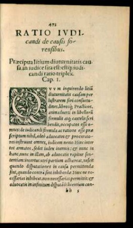 Ratio Iudicandi de causis forensibus.