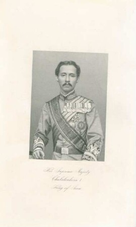 His Supreme Majesty Chulalonkorn I. King of Siam