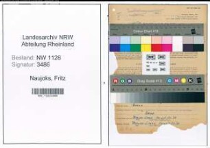 Entnazifizierung Fritz Naujoks , geb. 11.08.1897 (Polizist)