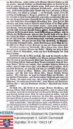 Flick, Heinrich Christian (1790-1869) / Flugblatt 'An die Hessischen Stände', verfasst von Heinrich Christian Flick