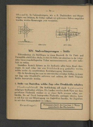 XIV. Stabverlängerungen - Stöße