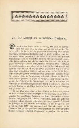 VII. Die Zukunft der antarktischen Forschung