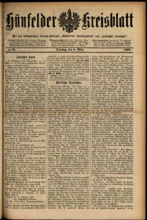 Ausgabe vom Dienstag, den 08. März 1898.