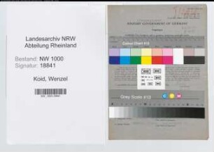 Entnazifizierung Wenzel Koid, geb. 25.11.1895 (Dentist)