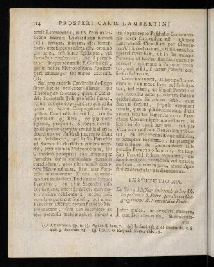 114-141, Institutio XIX. - XXII.