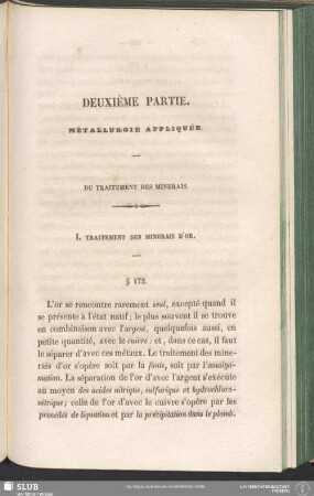 Deuxième Partie. Metallurgie Appliquée