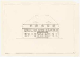 Haus Herz, Berlin-Dahlem Umbau zu Haus Himmler: Entwurf Südansicht