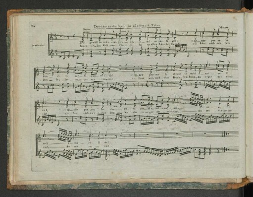 Duettino aus der Oper: La Clemeza di Tito.