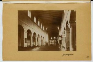 Stiftskirche, Gandersheim: Innenansicht (aus: Skizzen- und Fotoalbum 22)