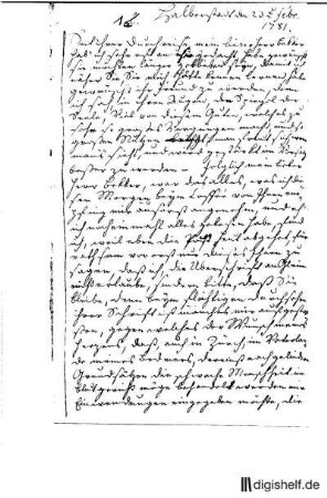 1: Brief von Johann Wilhelm Ludwig Gleim an Wilhelm Gottlieb Becker