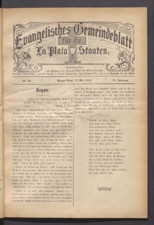 No. 20. 13. Mai 1914