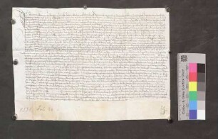 Ruman Ackermann von Bleichheim schwört dem Ritter von Hürnheim, der ihm die vom Gericht zugesprochene Haft in Kenzingen erläßt, Urfehde.