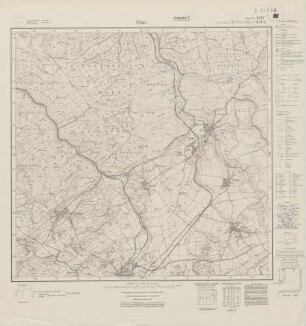 4517 (alte Nr.: 2585) Alme, Meßtischblatt (4cm - Karte)