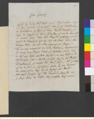 Brief von Bülow, Caroline Mathilde von an Goethe, Johann Wolfgang von
