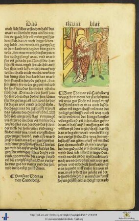 Von sant Thoman von Candelberg