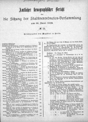 No. 24, 30. Juni 1892
