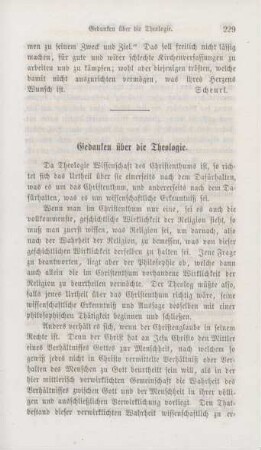 229-238 Gedanken über die Theologie