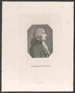 Porträt Gottfried August Bürger (1747-1794)
