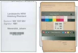 Entnazifizierung Johann Nievendick , geb. 07.09.1911 ()