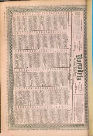 Historischer Kalender. 1898