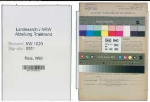 Entnazifizierung Willi Reis , geb. 19.08.1900 (Technischer Angestellter)