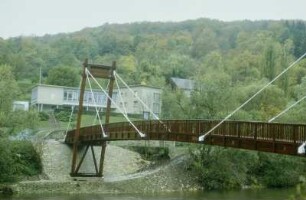 Holzbrücke über die Sauer, Metzdorf