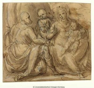 Die Heilige Familie und der kleine Johannes