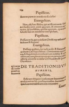 De Traditionibus Humanis.