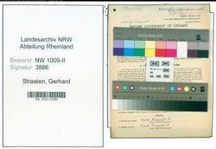 Entnazifizierung Gerhard Van Straaten , geb. 09.06.1915 (Malermeister)