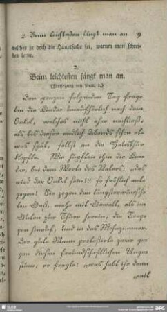 2. Beim leichtesten fängt man an : (Fortsetzung von Num. 1.)