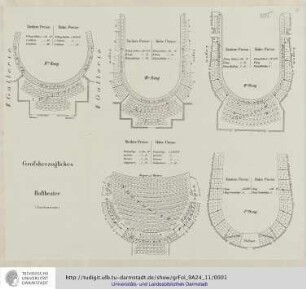 [Darmstadt.] Grossherzogliches Hoftheater (Zuschauerraum) [Bildliche Darstellung]