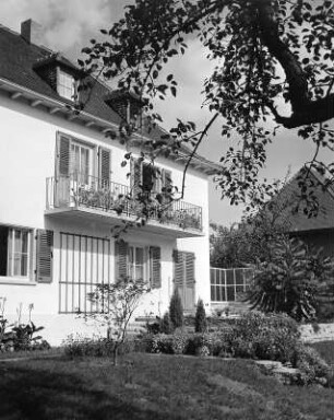 Konstanz, Haydnstraße. Haus Hohenstein (wohl um 1930). Teilansicht mit Balkon