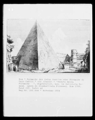 Rom, Grabpyramide des Caius Cestius