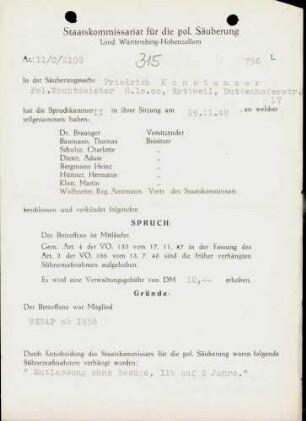 Konstanzer, Friedrich
