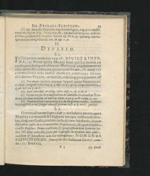 II. Divisio.