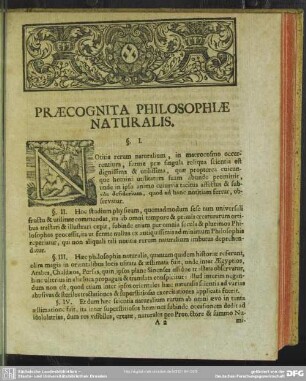 Praecognita Philosophiae Naturalis