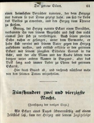 Fünfhundert zwei und vierzigste Nacht